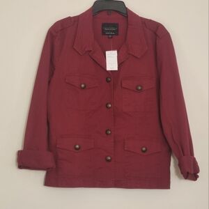 Sanctuary Military Style Jacket in Sundried Tomato Size Extra Large NWT